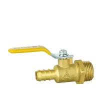 brass color long handle male*female BSP thread long service life lever shut-off 4 inch brass ball valve